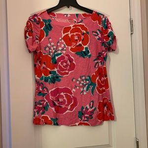 Lilly Pulitzer Pink Floral Tee XL